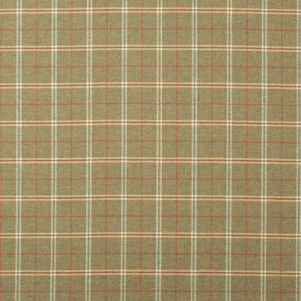 Samples and Purchasing available for Islay - Lovat Green By Mulberry | Bohemian Romance |Plaid / Check  Upholstery  at Designer Wallcoverings and Fabrics