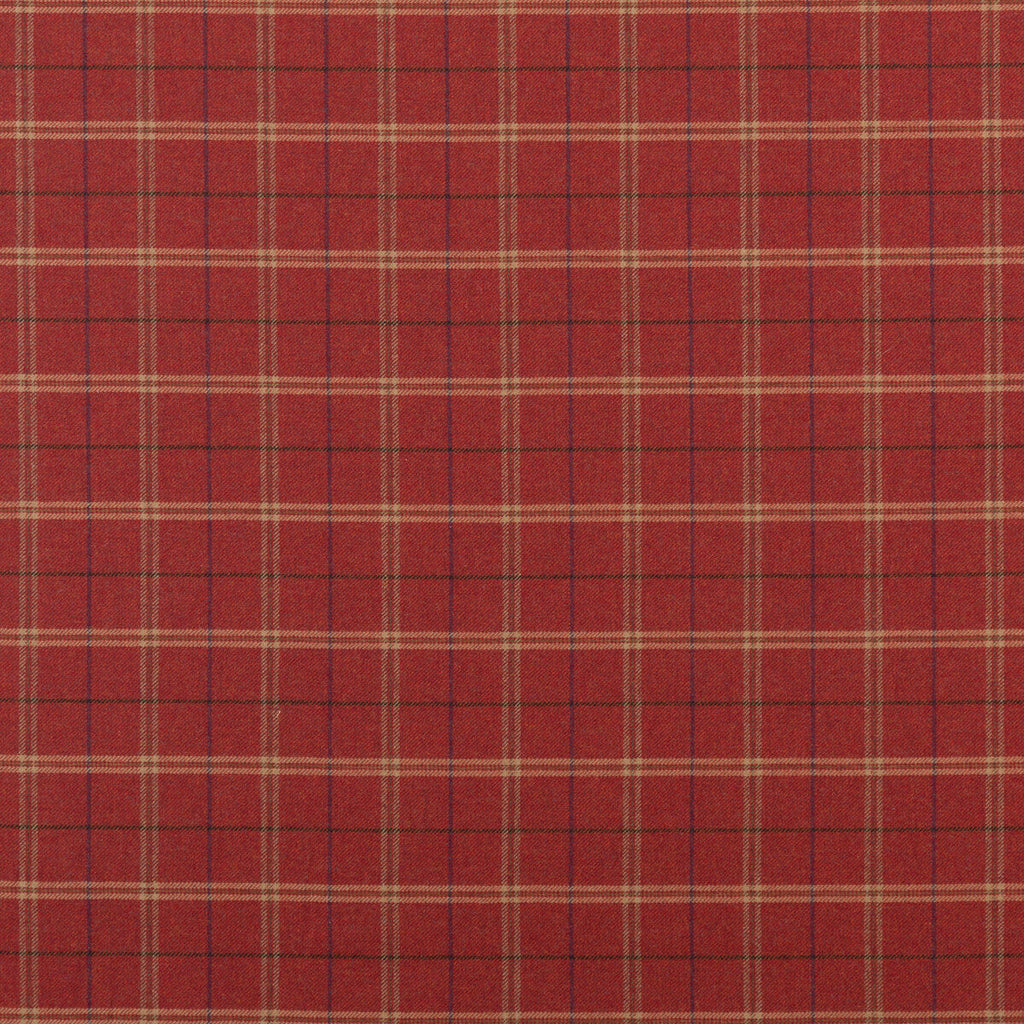 Samples and Purchasing available for Islay - Red Red By Mulberry | Bohemian Romance |Plaid / Check  Upholstery  at Designer Wallcoverings and Fabrics