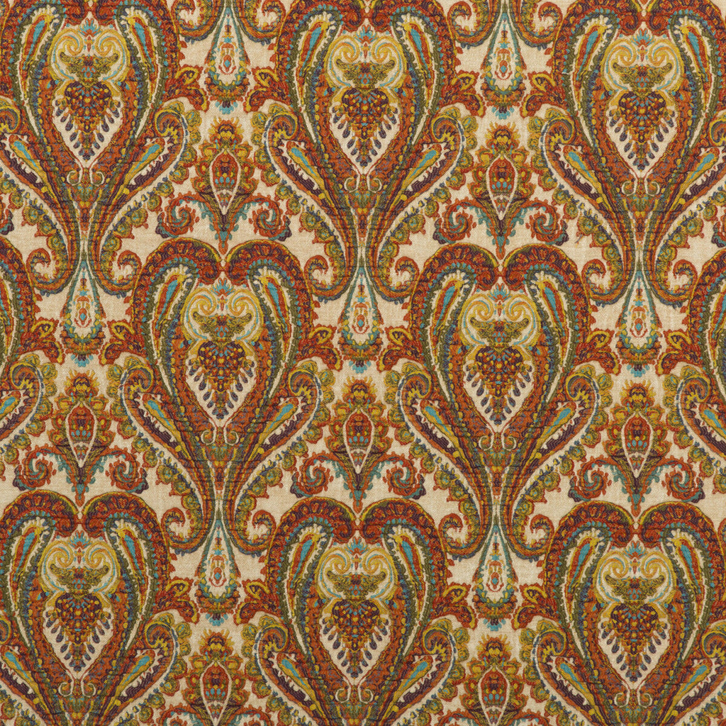 Samples and Purchasing available for Bohemian Paisley - Multi Multi By Mulberry | Bohemian Romance |  Upholstery Weave at Designer Wallcoverings and Fabrics