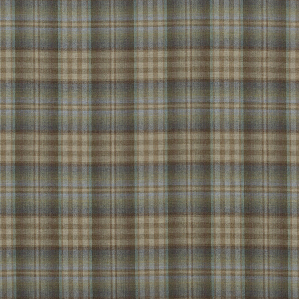 Nevis - Lovat/Heather Green By Mulberry | Festival |Plaid / Check  Upholstery Weave