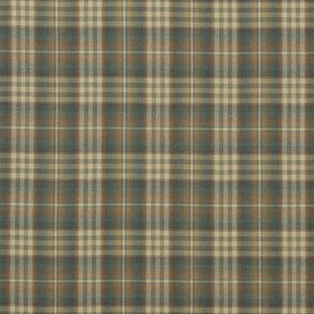 Samples and Purchasing available for Nevis - Teal/Russet Teal By Mulberry | Festival |Plaid / Check  Upholstery Weave at Designer Wallcoverings and Fabrics