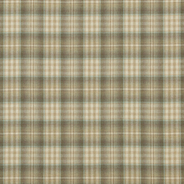 Nevis - Sage/Aqua Green By Mulberry | Festival |Plaid / Check  Upholstery Weave