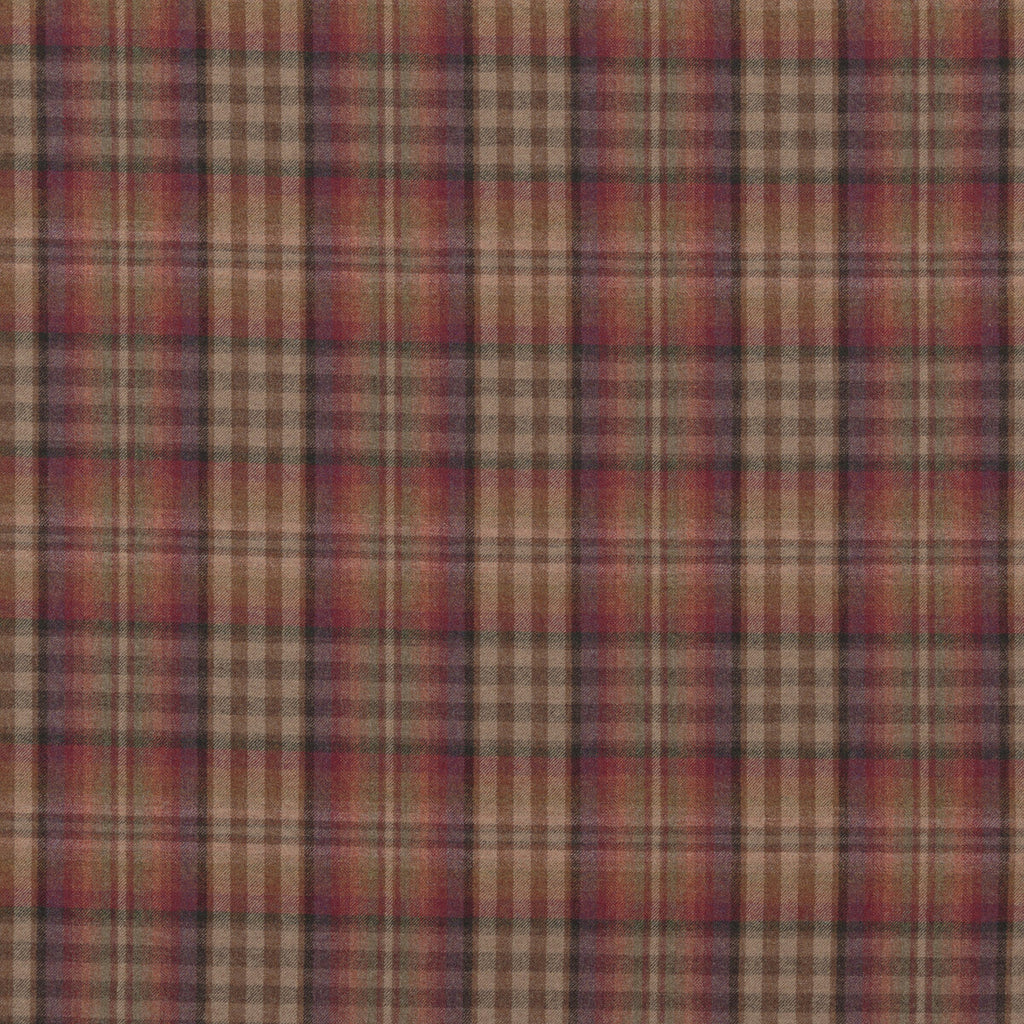Samples and Purchasing available for Nevis - Russet/Mauve Orange By Mulberry | Festival |Plaid / Check  Upholstery Weave at Designer Wallcoverings and Fabrics