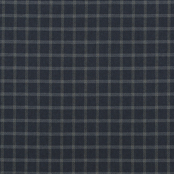 Bute - Indigo Blue By Mulberry | Festival |Plaid / Check  Upholstery Weave