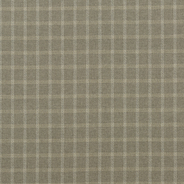 Bute - Stone Grey By Mulberry | Festival |Plaid / Check  Upholstery Weave