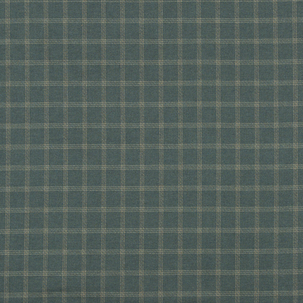 Bute - Teal Teal By Mulberry | Festival |Plaid / Check  Upholstery Weave