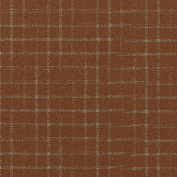 Bute - Amber Orange By Mulberry | Festival |Plaid / Check  Upholstery Weave