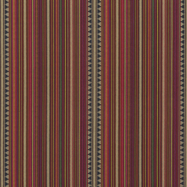 Pageant Stripe - Multi Red By Mulberry | Festival |  Upholstery Weave