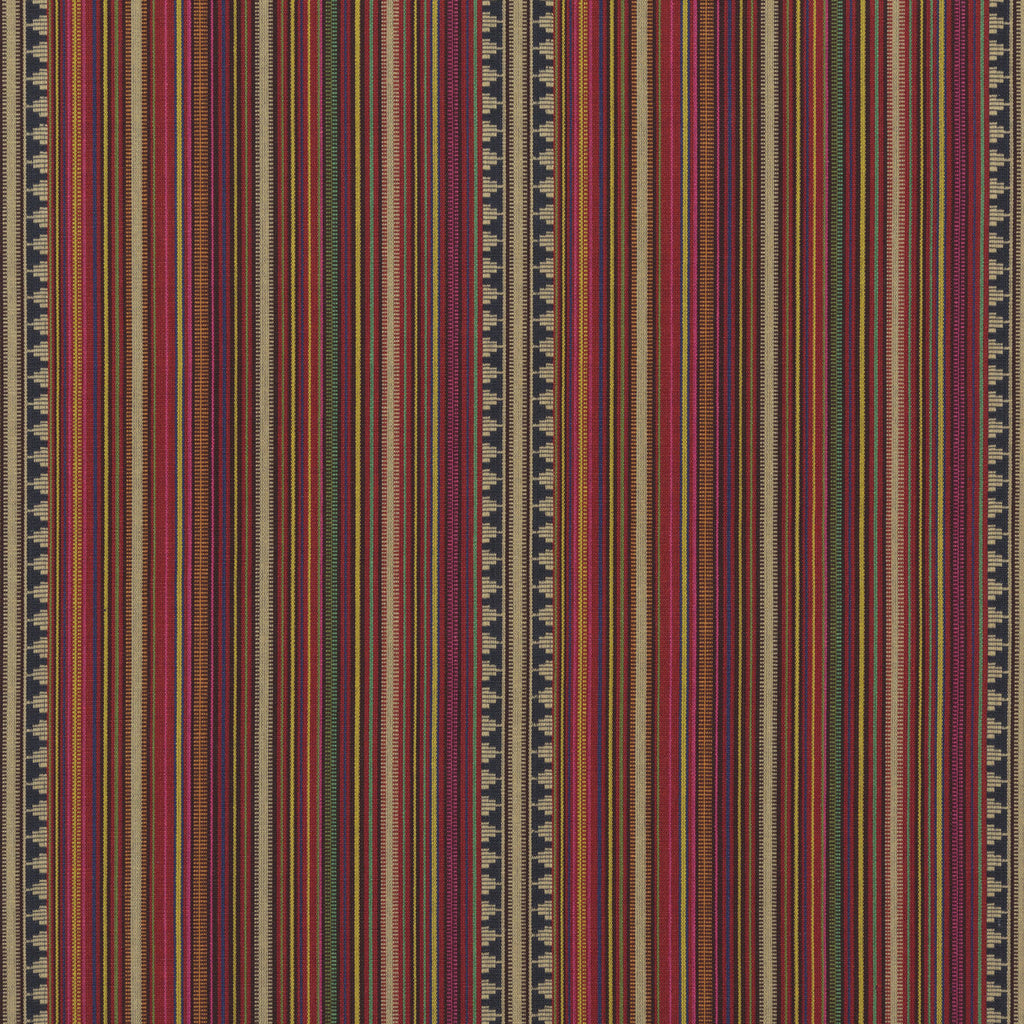 Samples and Purchasing available for Pageant Stripe - Multi Red By Mulberry | Festival |  Upholstery Weave at Designer Wallcoverings and Fabrics