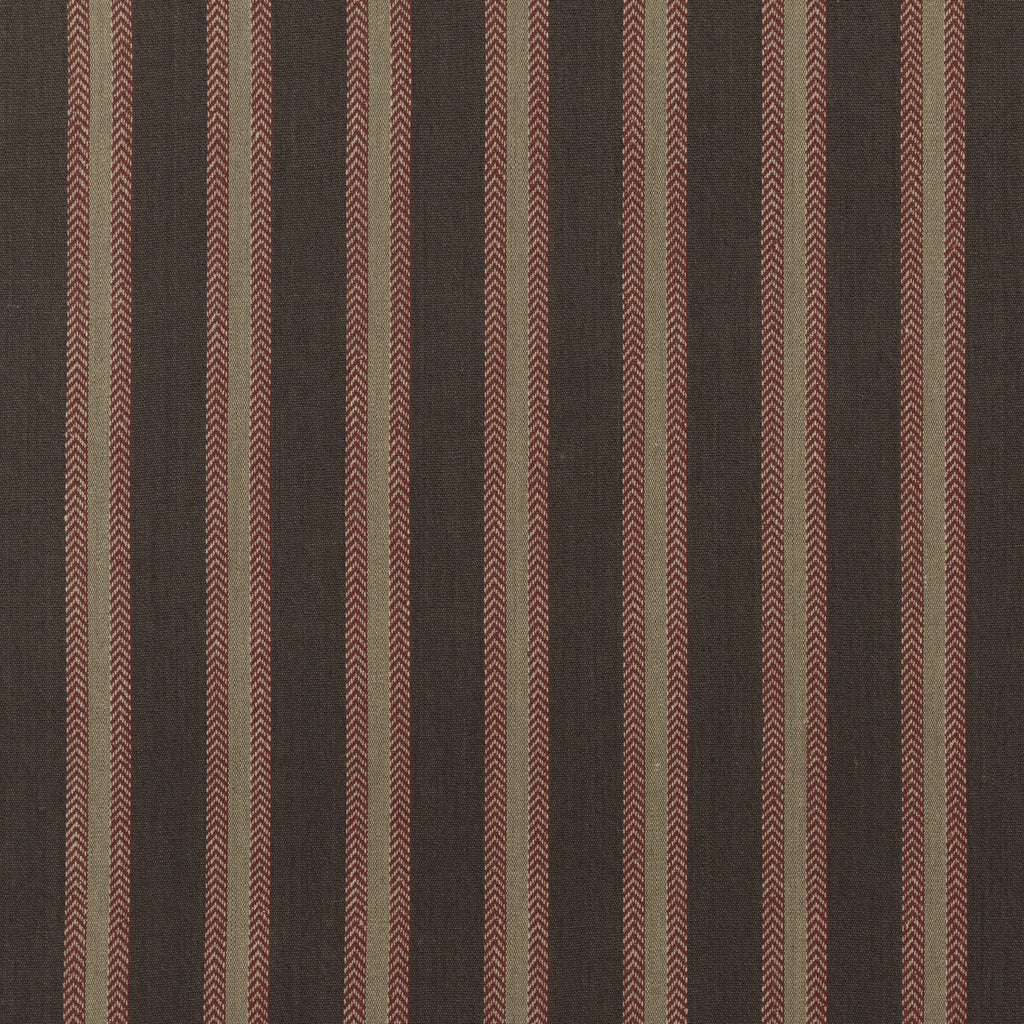 Samples and Purchasing available for Chester Stripe - Woodsmoke/Russet Brown By Mulberry | Festival |  Upholstery Weave at Designer Wallcoverings and Fabrics