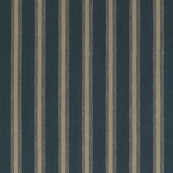 Chester Stripe - Teal Teal By Mulberry | Festival |  Upholstery Weave