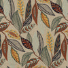 Samples and Purchasing available for Forest Leaves - Indigo/Teal Teal By Mulberry | Festival |  Multipurpose Embroidery at Designer Wallcoverings and Fabrics