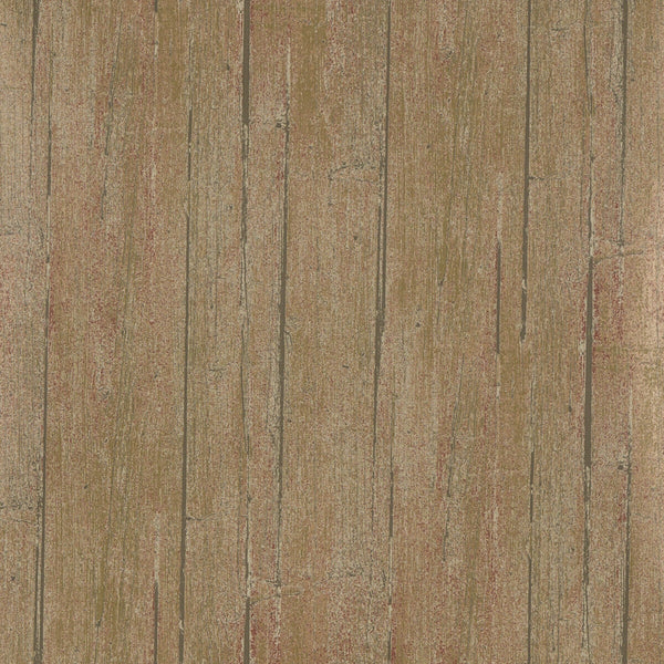 Wood Panel - Rust Red By Mulberry | Bohemian Romance |Solid Texture Wallcovering Print
