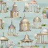 Follies - Aqua  By Mulberry | Icons Wallpapers |Novelty  Wallcovering