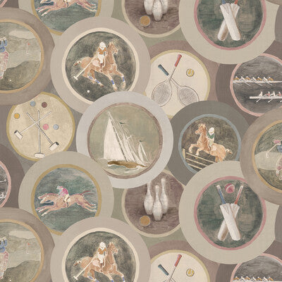 Sporting Life - Antique By Mulberry | Icons Wallcoverings |Novelty  Wallcovering