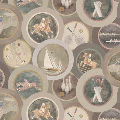Sporting Life - Antique By Mulberry | Icons Wallcoverings |Novelty  Wallcovering