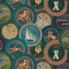 Sporting Life - Teal  By Mulberry | Icons Wallpapers |Novelty  Wallcovering