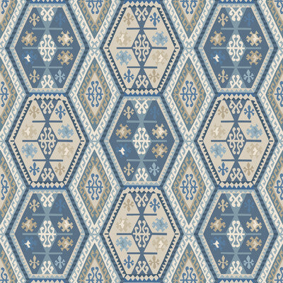 Buckland - Blue By Mulberry | Icons Wallcoverings |Global  Wallcovering