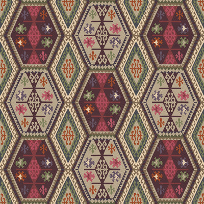 Buckland - Red/Plum By Mulberry | Icons Wallcoverings |Global  Wallcovering