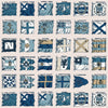 Naval Ensigns - Blue By Mulberry | Icons Wallcoverings |Novelty Nautical Wallcovering