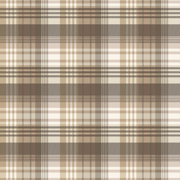 Mulberry Ancient Tartan - Woodsmoke By Mulberry | Icons Wallcoverings | Plaid / Check Wallcovering