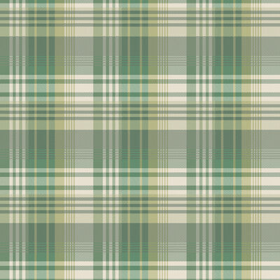 Mulberry Ancient Tartan - Emerald By Mulberry | Icons Wallcoverings | Plaid / Check Wallcovering