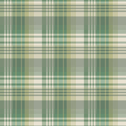 Mulberry Ancient Tartan - Emerald By Mulberry | Icons Wallcoverings | Plaid / Check Wallcovering