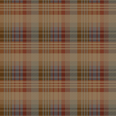 Mulberry Ancient Tartan - Red/Blue By Mulberry | Icons Wallcoverings | Plaid / Check Wallcovering