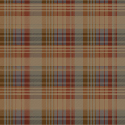 Mulberry Ancient Tartan - Red/Blue By Mulberry | Icons Wallcoverings | Plaid / Check Wallcovering