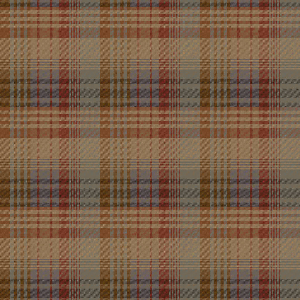 Mulberry Ancient Tartan - Red/Blue By Mulberry | Icons Wallcoverings | Plaid / Check Wallcovering