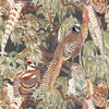 Game Birds - Charcoal  By Mulberry | Icons Wallpapers |Animal/Insects Botanical & Floral Wallcovering