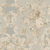 Floral Rococo - Aqua By Mulberry | Icons Wallcoverings | Botanical & Floral Wallcovering