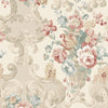 Floral Rococo - Lovat/Red  By Mulberry | Icons Wallpapers | Botanical & Floral Wallcovering