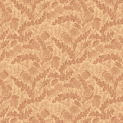 Mulberry Thistle - Russet Red By Mulberry | Print Club Wallcovering |Botanical & Floral  Wallcovering