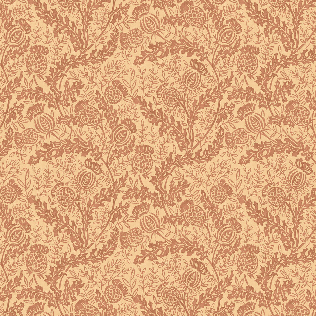 Mulberry Thistle - Russet Red By Mulberry | Print Club Wallpaper |Botanical & Floral  Wallcovering