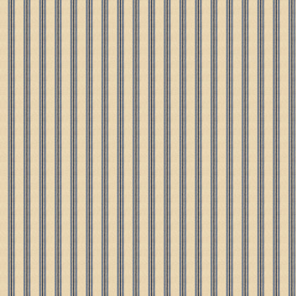 Somerton Stripe - Indigo Blue By Mulberry | Print Club Wallcovering |  Wallcovering