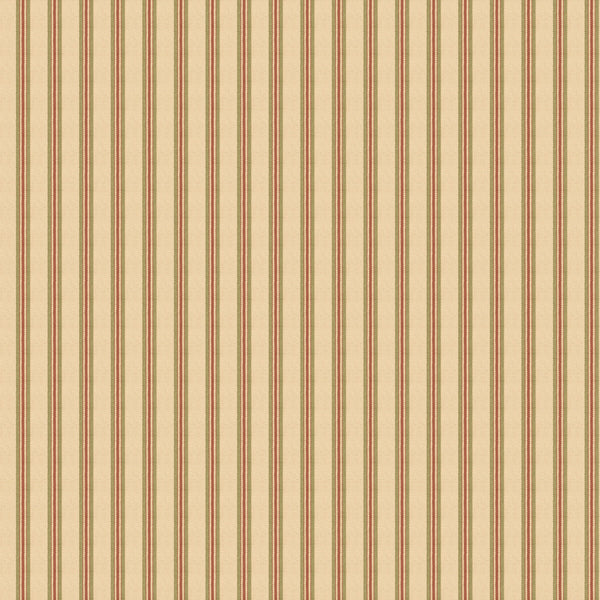 Somerton Stripe - Moss Green By Mulberry | Print Club Wallcovering |  Wallcovering