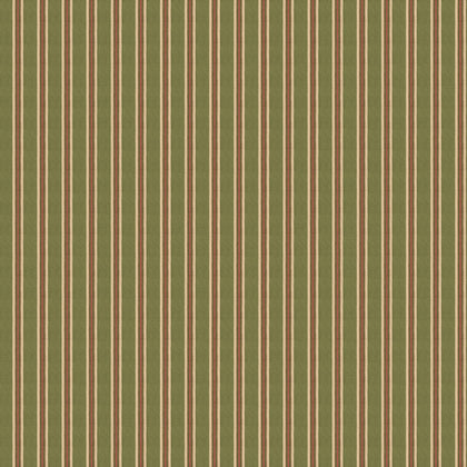 Somerton Stripe - Green Green By Mulberry | Print Club Wallcovering |  Wallcovering