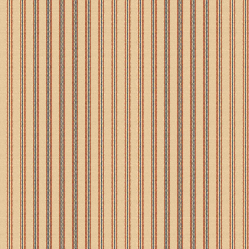 Somerton Stripe - Spice Orange By Mulberry | Print Club Wallpaper |  Wallcovering