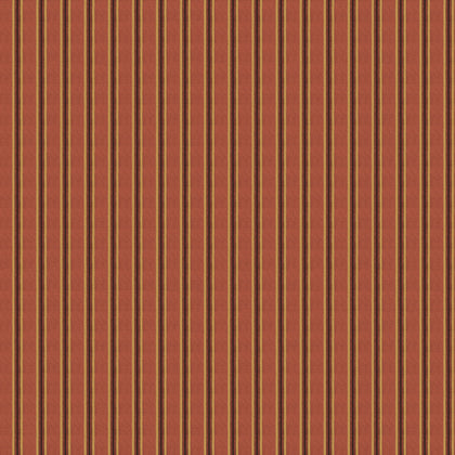 Somerton Stripe - Russet Red By Mulberry | Print Club Wallcovering |  Wallcovering