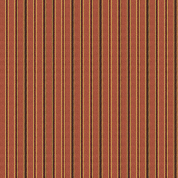 Somerton Stripe - Russet Red By Mulberry | Print Club Wallpaper |  Wallcovering