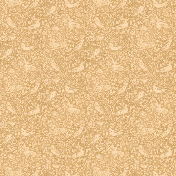 Hedgerow - Parchment Brown By Mulberry | Print Club Wallcovering |  Wallcovering