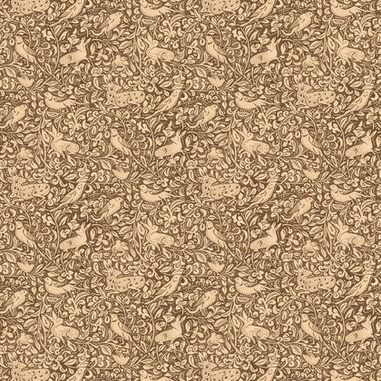 Hedgerow - Espresso Brown By Mulberry | Print Club Wallcovering |  Wallcovering