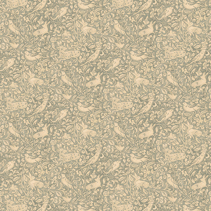 Hedgerow - Soft Teal Teal By Mulberry | Print Club Wallcovering |  Wallcovering