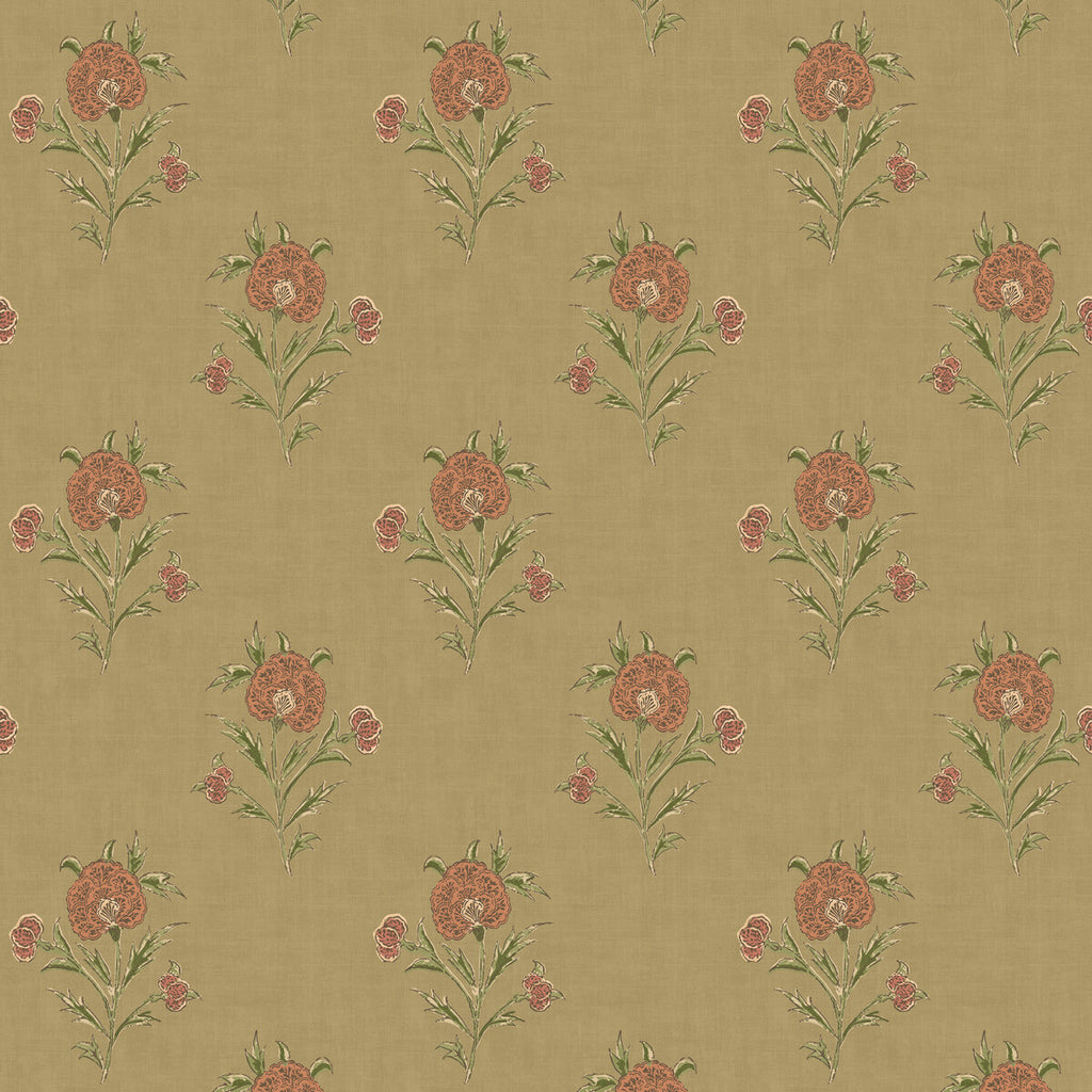 Somerton - Moss Green By Mulberry | Print Club Wallpaper |Botanical & Floral  Wallcovering