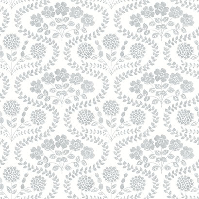 Folksy Floral Wallpaper | Jeffrey Stevens