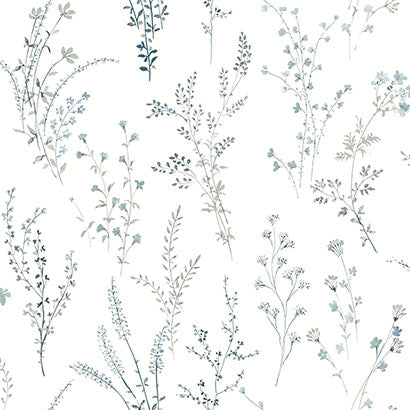 Soverato Blue Wallcovering | Jeffrey Stevens