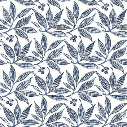 Chokeberry Block Print Wallpaper | Jeffrey Stevens