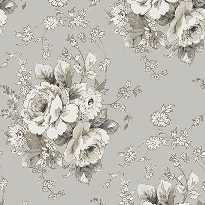Manasquan Charcoal Light Gray Wallcovering | Jeffrey Stevens