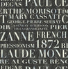 Malibu Script Wallpaper - Contemporary Illustration - Metallic Pearl, Ebony, and Powder Blue | Malibu Wallpaper